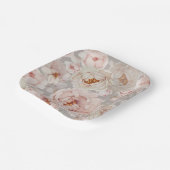 エレガントなピーコックの紙皿 ペーパープレート (傾斜あり)