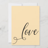 エレガントなピーチの歓迎のみをしよう 招待状 (裏面)