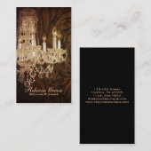 エレガントなファッションのブティックのヴィンテージのシャンデリア 名刺 (正面/裏面)
