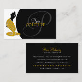 エレガントなファッションのブティック 名刺 (正面/裏面)