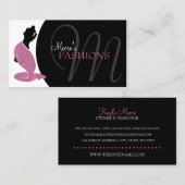 エレガントなファッションのブティック 名刺 (正面/裏面)