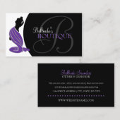 エレガントなファッションのブティック 名刺 (正面/裏面)