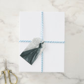 エレガントなファッションギフタグ – 香水 & ドレス ギフトタグ (より糸付き)