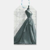 エレガントなファッションギフタグ – 香水 & ドレス ギフトタグ (正面)