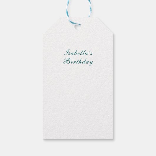 エレガントなファッションギフタグ – 香水 & ドレス ギフトタグ (裏面)