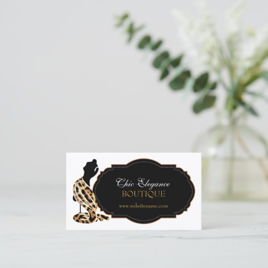エレガントなファッション 名刺 (スタンド正面)