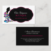 エレガントなファッション 名刺 (正面/裏面)