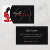 エレガントなファッション 名刺 (正面/裏面)