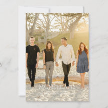 エレガントなファミリー ネーム フラワーのクリスマス ホリデー