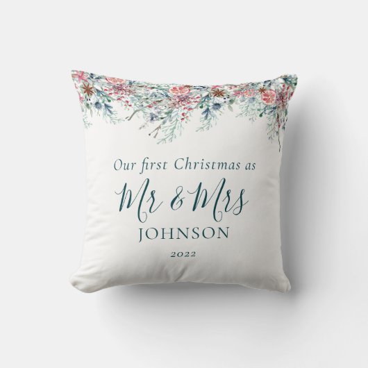エレガントなファーストクリスマス 新婚クリスマス クッション (正面)