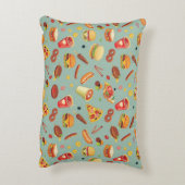 エレガントなファースト・フードパターン アクセントクッション (裏面(縦))