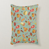エレガントなファースト・フードパターン アクセントクッション (正面(垂直))