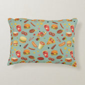 エレガントなファースト・フードパターン アクセントクッション (裏面)