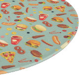 エレガントなファースト・フードパターン カッティングボード (角)