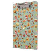 エレガントなファースト・フードパターン クリップボード (左)