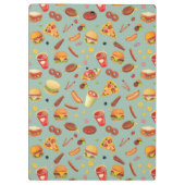 エレガントなファースト・フードパターン クリップボード (裏面)