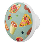 エレガントなファースト・フードパターン セラミックノブ (右)