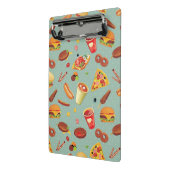 エレガントなファースト・フードパターン ミニクリップボード (アングル2)