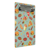 エレガントなファースト・フードパターン ミニクリップボード (アングル)