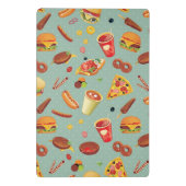 エレガントなファースト・フードパターン ミニクリップボード (裏面)