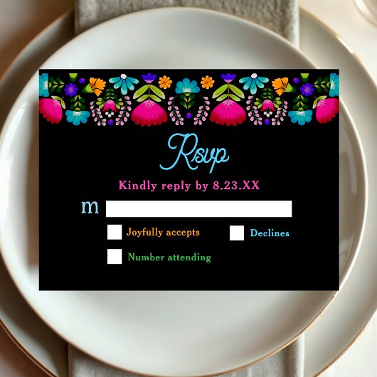 エレガントなフィエスタ ウェディング RSVP