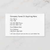 エレガントなフィットネス名刺 名刺 (裏面)