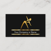 エレガントなフィットネス名刺 名刺 (正面)