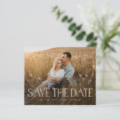 エレガントなフォトウェディングのSave The Date（結婚式招待状）をお手頃価格で (スタンド正面)