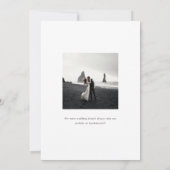 エレガントなフォレストモノグラムの結婚式招待状 招待状 (裏面)