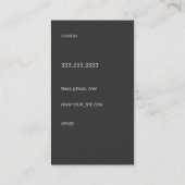エレガントなフォント 名刺 (裏面)