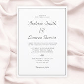 エレガントなフォーマルウェディング伝統的 招待状