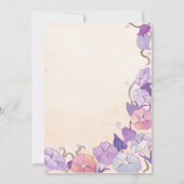 エレガントなフォーマルウェディング招待状 招待状 (裏面)