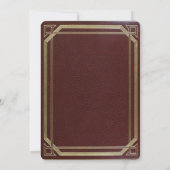 エレガントなフォーマル バーガンディ ゴールド 2025 年卒業パーティー 招待状 (裏面)