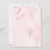 エレガントなフラッシュゴールドの花の水彩ウェディング セーブザデート (裏面)