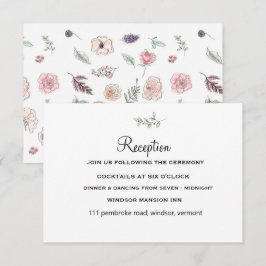 エレガントなフラットモダン ボタニカルグリーン ウェディング 招待状