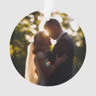 エレガントなフラワーブーケ 新婚夫婦の結婚式の写真 オーナメント