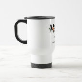 エレガントなフラワー柄の名入れママ用トラベルコーヒーマグ トラベルマグ (左)