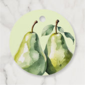 エレガントなフルーツ ブランシュ パーフェクト ピア ブライダル シャワー フェイバータグ (裏面)