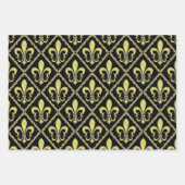 エレガントなフルール・ド・リス デザイン ラッピングペーパーシート (正面2)