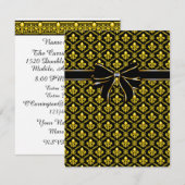 エレガントなフルール・ド・リス 招待状 (正面/裏面)