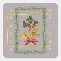 エレガントなフレンチホルンのクリスマスタイプ
