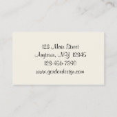 エレガントなフレームの名刺 名刺 (裏面)