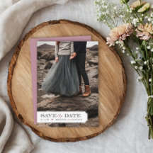 エレガントなフレーム写真オーバーレイ Save the Date