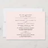 エレガントなブッシュ 両親の名前記載 ウェディングＩ 招待状 (正面)