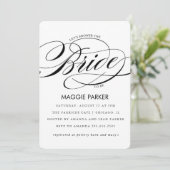 エレガントなブライズシャワー招待状 招待状 (スタンド正面)