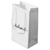 エレガントなブライズメイド ウェディング カリグラフィー | ギフトバッグ (裏面アングル)