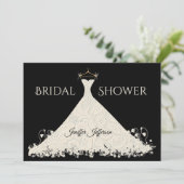 エレガントなブライダルシャワー招待状 招待状 (スタンド正面)
