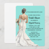 エレガントなブライダルシャワー招待状 招待状 (正面/裏面)