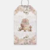 エレガントなブライダルティーパーティー ギフトタグ (裏面)