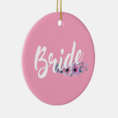 エレガントなブライド ウェディング カリグラフィー セラミック オーナメント (右)